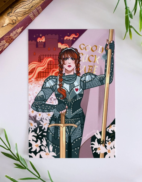 Mini Print - Roan d'Aubigny | Original Art, Drawing, Wall Art, Joan of Arc