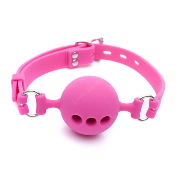 Hot Pink Breathable Ball Gag