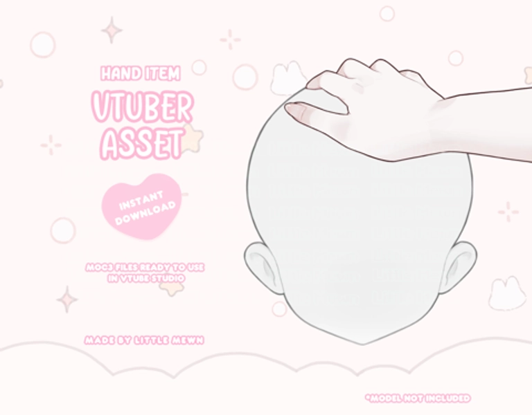 VTuber Asset | Head Petting Hand | Vtube Studio