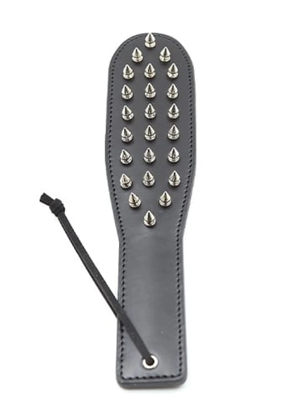 Silver Studded Black Paddle | Pulse & Cocktails