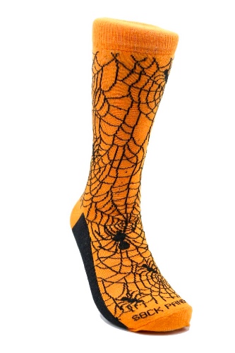 Intricate Spiderweb Pattern Socks (With Spider) - Size 10-13 (Adult Large)