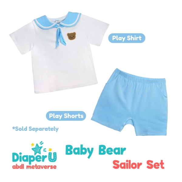 ABDL Adult Baby Bear Sailor Set