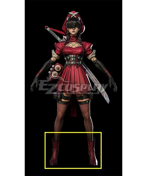 Marvel Rivals Psylocke Blood Kariudo Red Shoes Cosplay Boots