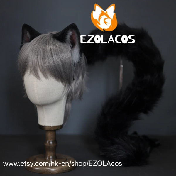 Handmade Realsitic Cat Ear and Tail Cosplay,faux Fur Kitten Ear and Tail,neko Ear and Tail,furry Cat Tail,halloween Cosplay Animal Ears Tail - Etsy Canada