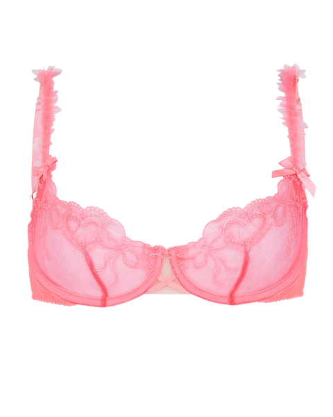 Mimie Demi Cup Underwired Bra in Neon Pink | By Agent Provocateur