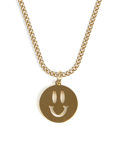 Happy React Necklace (Gold)