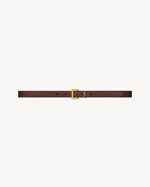 cassandre thin belt in smooth leather