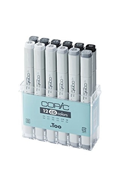 Copic Markers - CG Set - 12 Colors