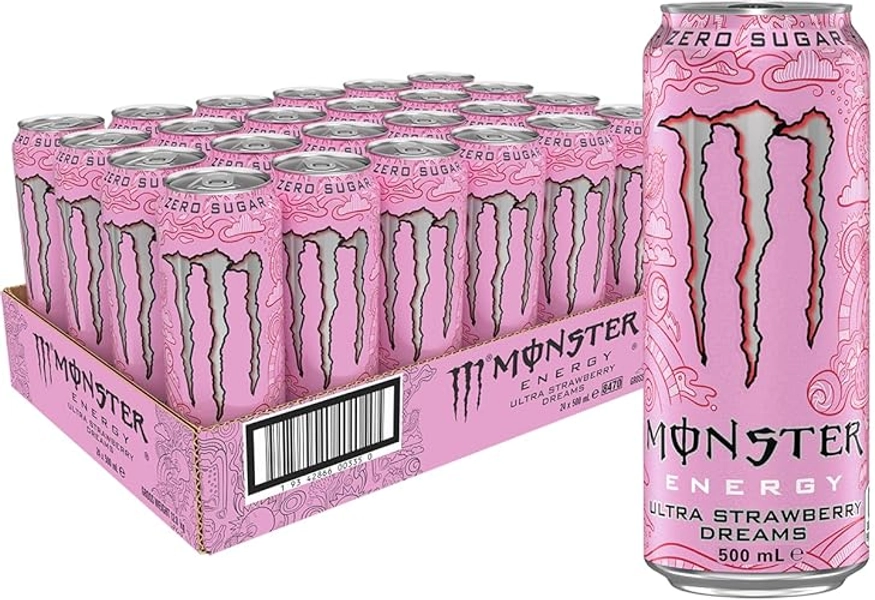 Monster Energy Drink Ultra Strawberry Dreams, 24 x 500 ml