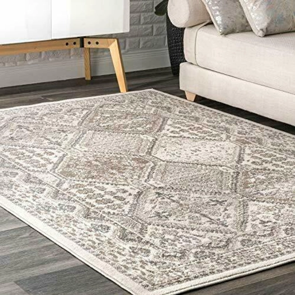 nuLOOM 6' 7" X 9' Becca Vintage Tile Area Rug - Beige for sale online | eBay