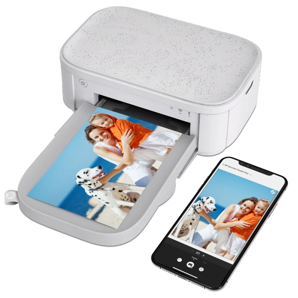 HP Sprocket Studio Plus Photo Printer -  Prints 4x6” Photos from Your iOS & Android Device