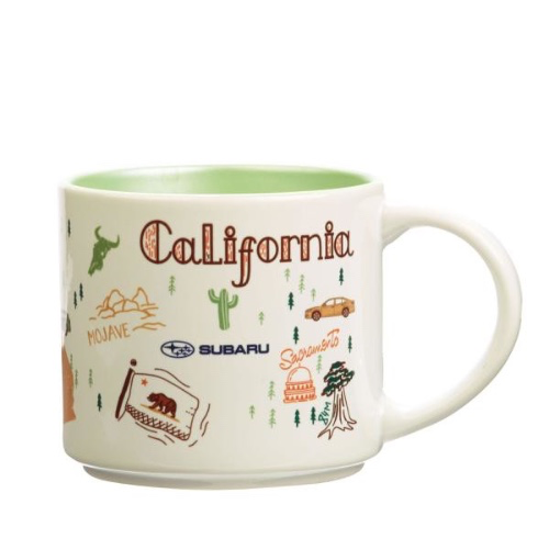 Subaru & California Mug