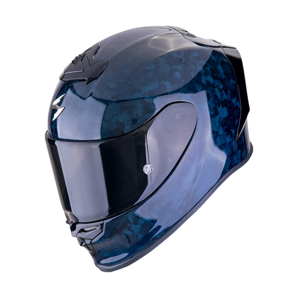 Integrální helma na motorku Scorpion EXO-R1 EVO CARBON AIR ONYX modrá