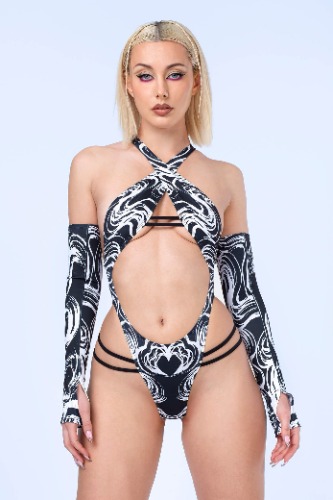 Sloppy Strokes Strappy Bodysuit | M / Set