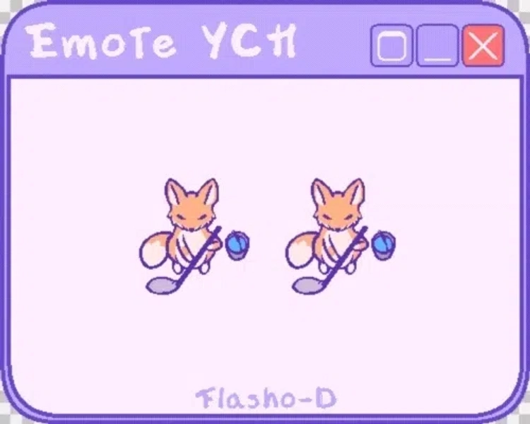Clean Emote YCH by Flasho-D (@Flasho_D)