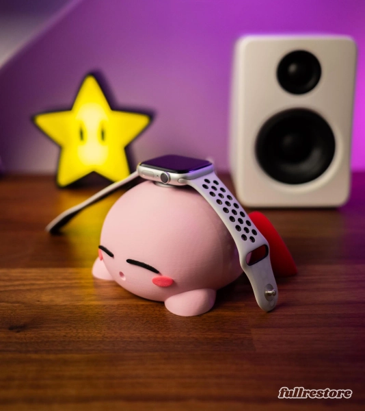 Sleepy Puff Apple Watch Stand, Samsung Galaxy Watch, Google Pixel Watch – Gamer Gift, Gift for Him, Gift for Her