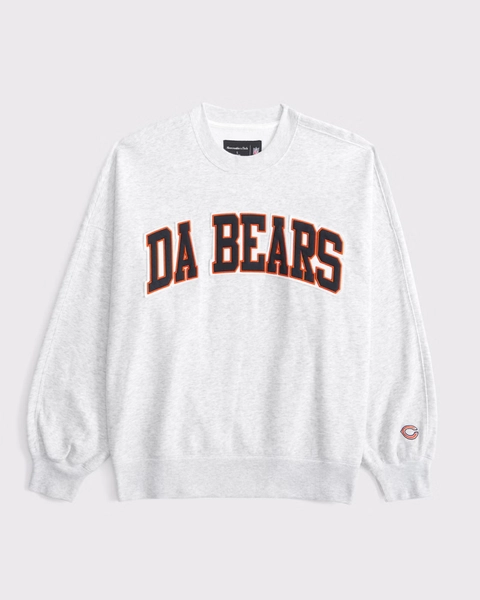 Chicago Bears Graphic Oversized Sunday Crew