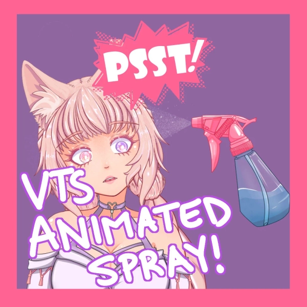 Vtuber Streaming Animated Spray Item for VTS