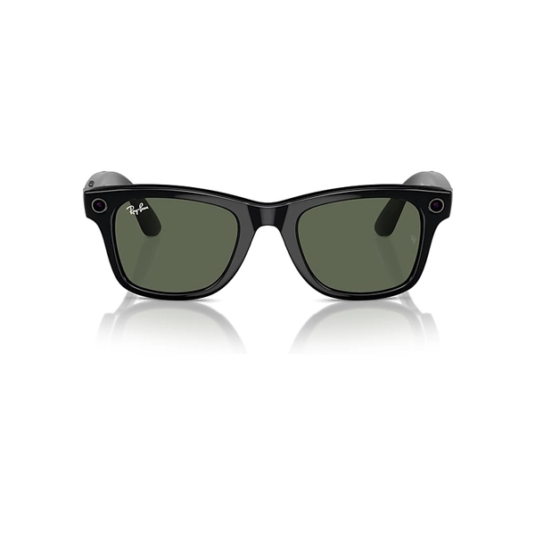 Ray-Ban Smart Glasses | Meta Wayfarer Unisex Schwarz Fassung Grün Glas 53-22 Facebook Glasses