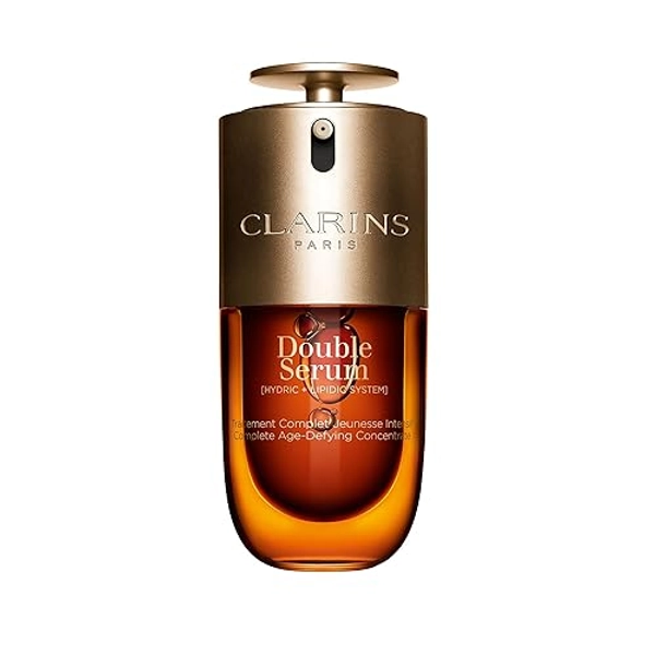 Clarins NEW Double Serum | Anti Aging Face Serum | Visibly Firms, Smoothes, Boosts Radiance, and Refines Pores | 24H Hydration | All Skin Types