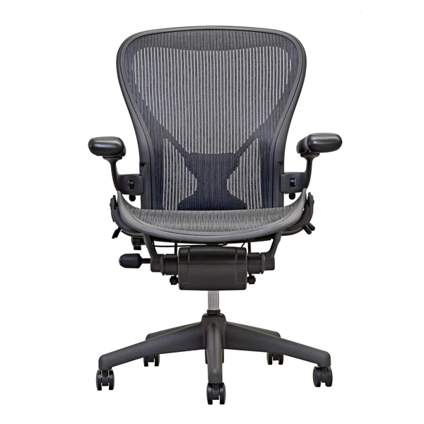Aeron Chair by Herman Miller - Highly Adjustable Posture Fit - Carbon - Madison Seating