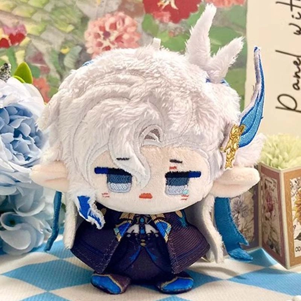 Mini Genshin Plush Doll Cute Genshin Impact Plushie Toys Genshin Gifts - Neuvillette