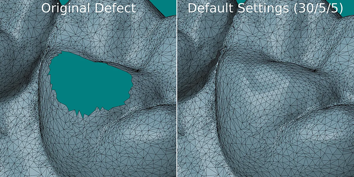 Smooth Mesh Fill / Hole Repair
