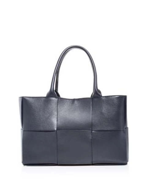 Small Arco Intreccio Leather Tote
