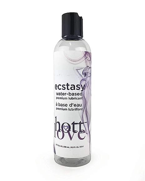 Ecstasy Premium Water-Based Lube 8 oz. - Hott Love