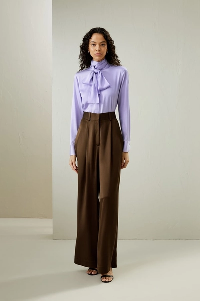 Zijden blouse met strikje