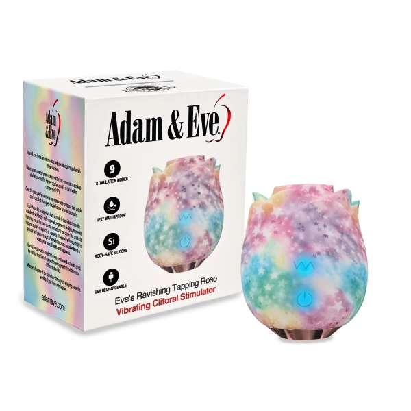 Eve's Ravishing Rose Tapping Clitoral Stimulator - Vibrators | Adam & Eve