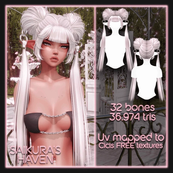 ▸ Nyuma's SpaceBun Hair for VRChat