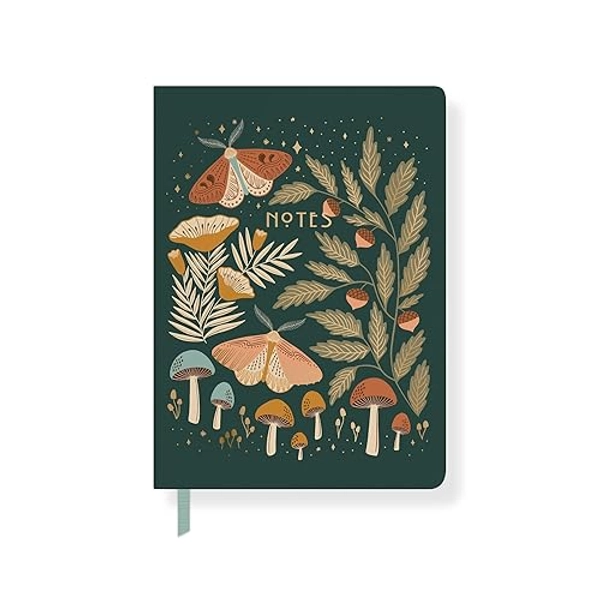 Fringe Studio "NIGHT MUSHROOM 6" X 8.25" CLASSIC SMALL PAPERBACK JOURNAL - 208 PAGES, Juliana Tipton Collection (969093)
