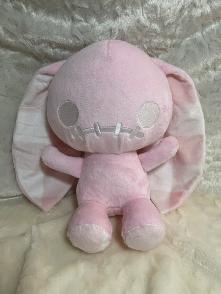 Pink Checker Zombunny Plush
