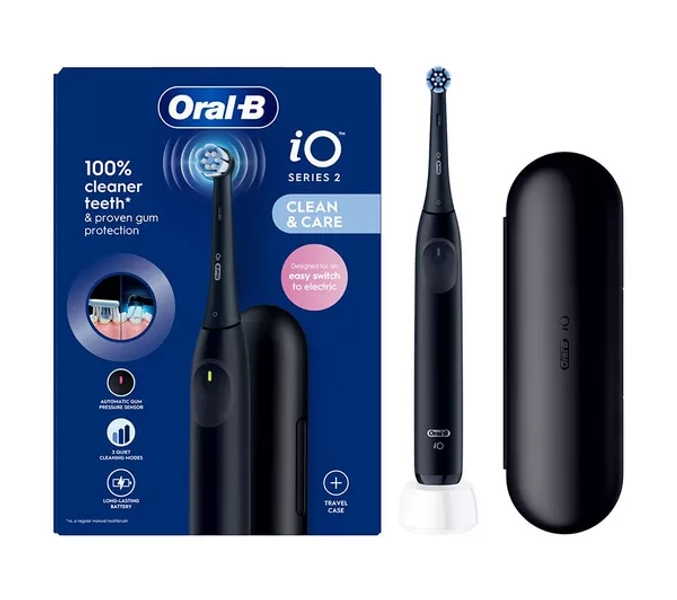 ORAL-B iO2 Electric Toothbrush & Travel Case - Night Black