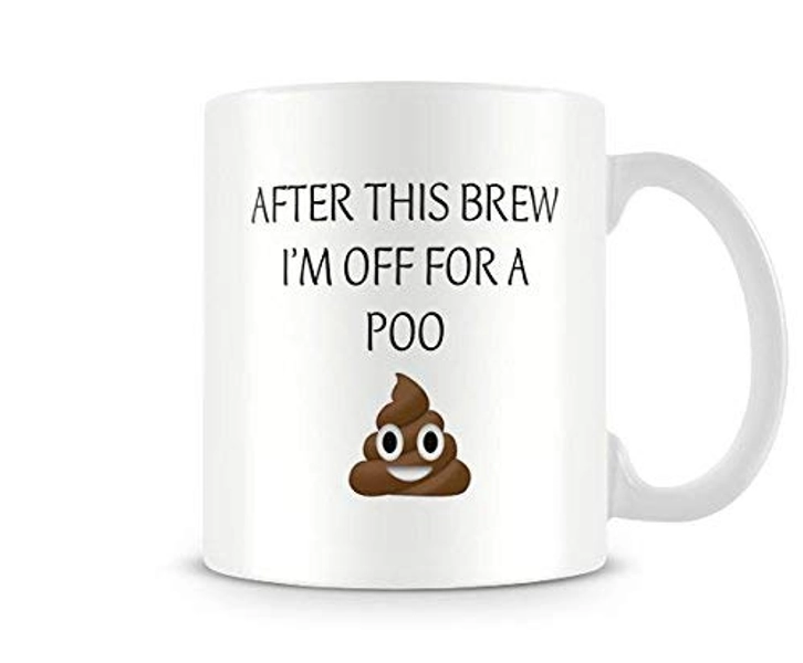Behind The Glass After This Brew... Poo - Printed Funny Mug - Great Gift/Present Idea