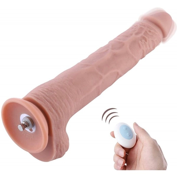 Hismith 11.8Extra-Length Vibrating Silicone Dildo with KlicLok System
