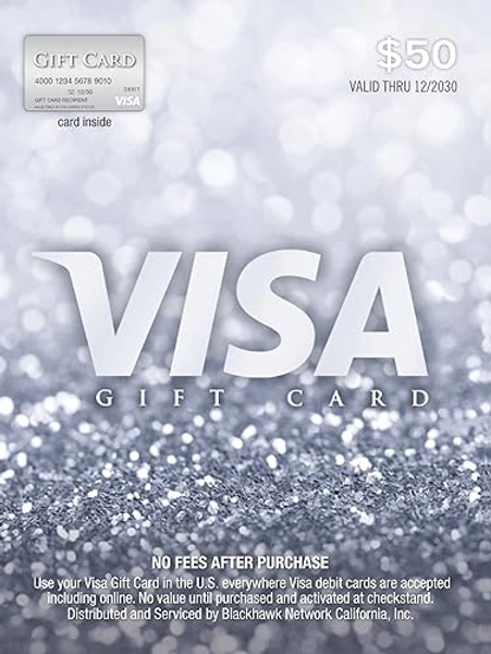 Visa $50 Gift Card (plus $4.95 Purchase Fee)