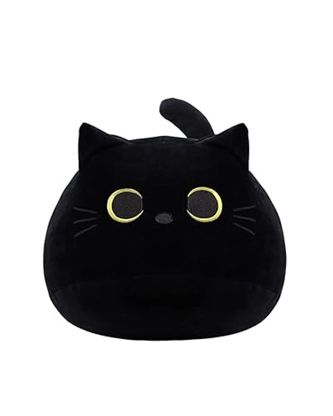 iBccly Black Cat Plush Toy: Soft, Stuffed Animal Pillow, Baby Sofa Decoration, Cat-shaped Design