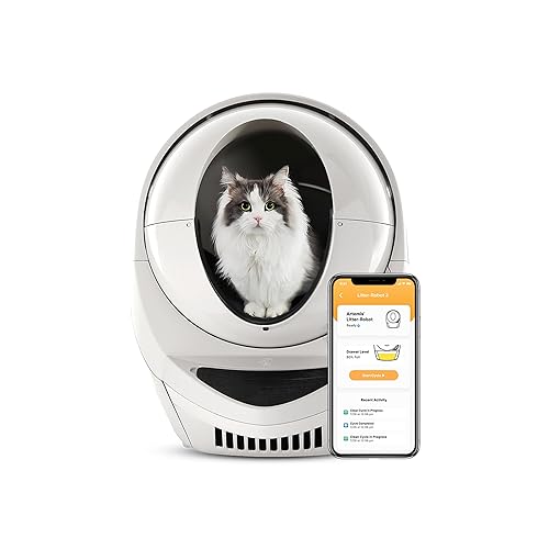 Litter-Robot 3 Connect by Whisker, Beige - Automatic, Self-Cleaning Cat Litter Box, Helps Reduce Litter Box Odors, Works with Almost Any Clumping Litter, WhiskerCare 1-Year Warranty - Beige