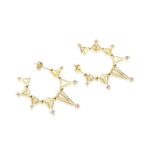 Polaris Hoops Crystals XL - White Crystal