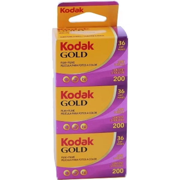 Kodak Gold 200 35mm Film 36 Pictures per Roll - 3 Pack