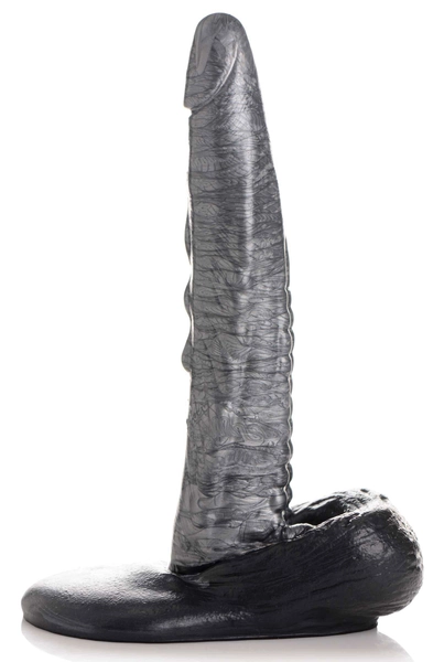 Cc - the Gargoyle Rock Hard Silicone Dildo -  Silver