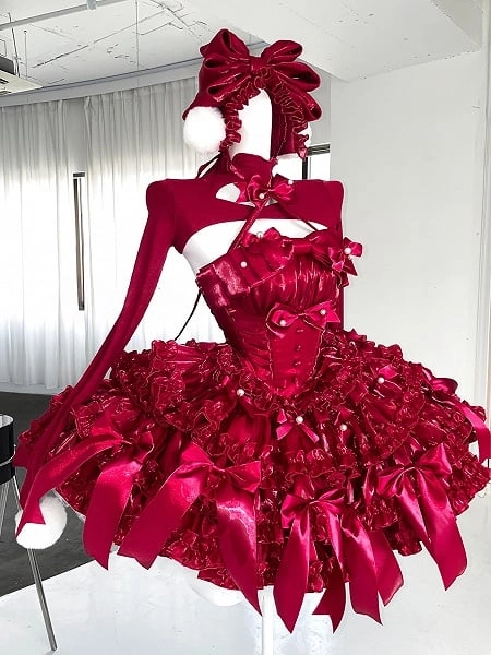 Blood Red Crimson Vampire Dress