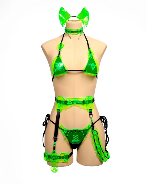 Neon Cyber Neko (Lingerie) - Moruhiko