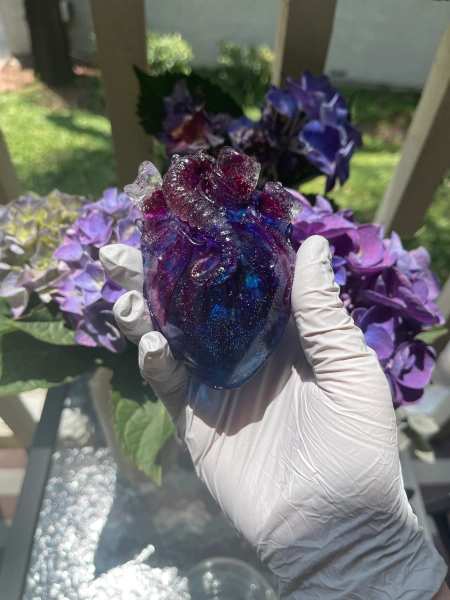 Violets are Blue Heart Tea Bomb