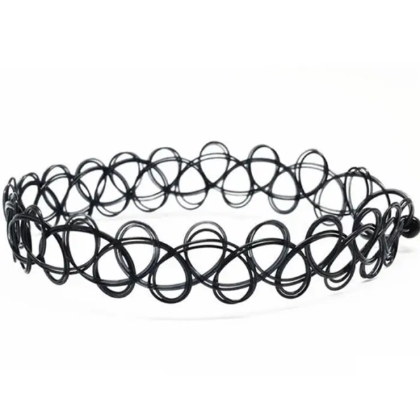 Classic 90s Inspired Choker Necklace in Various Colors