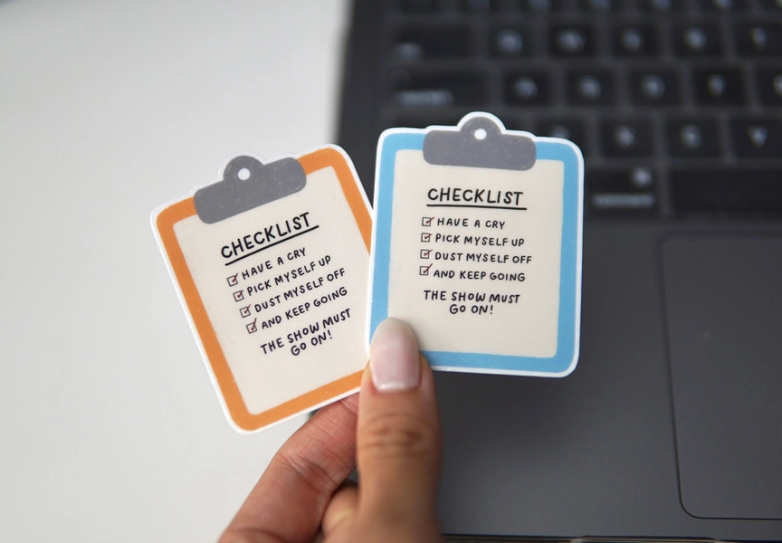 Chili's Checklist Positive Reminder Sticker