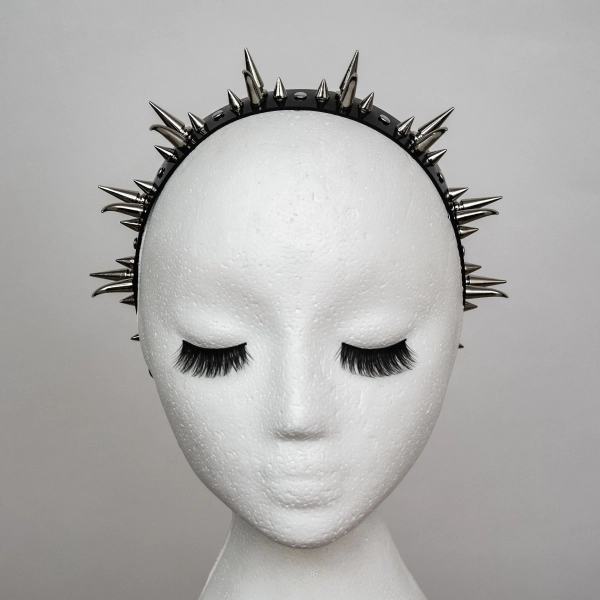 COUNTESS Headband Spike Clusters and Studs Gothic Headband
