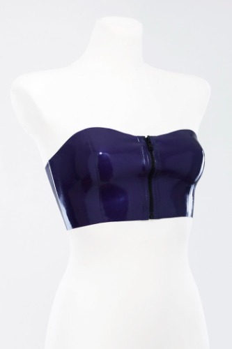 Latex top with front zipper | Default Title